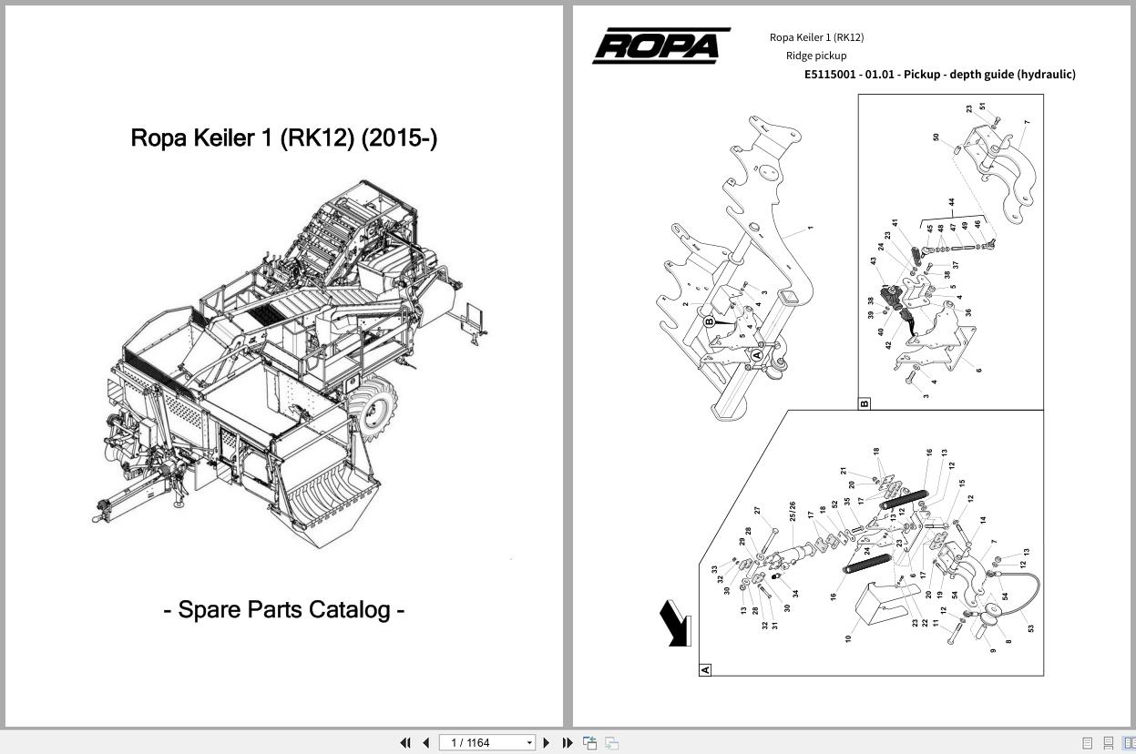 ROPA Harvester Keiler 1 RK12 2015 Spare Parts Catalog (1)