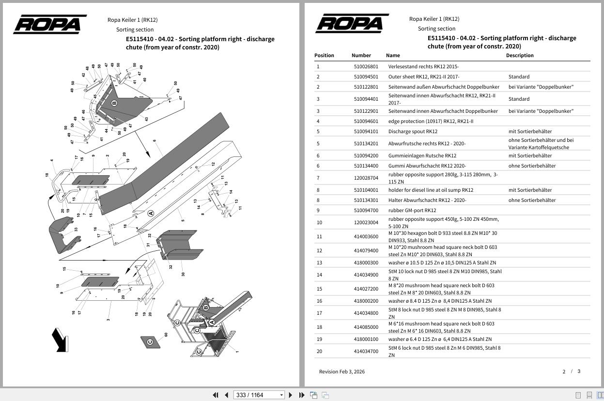 ROPA Harvester Keiler 1 RK12 2015 Spare Parts Catalog (2)
