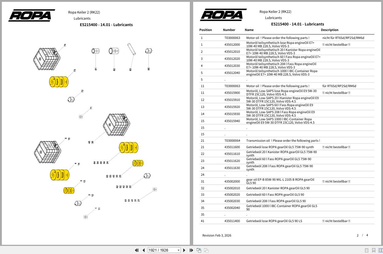 ROPA Harvester Keiler 2 RK22 2023 Spare Parts Catalog (3)