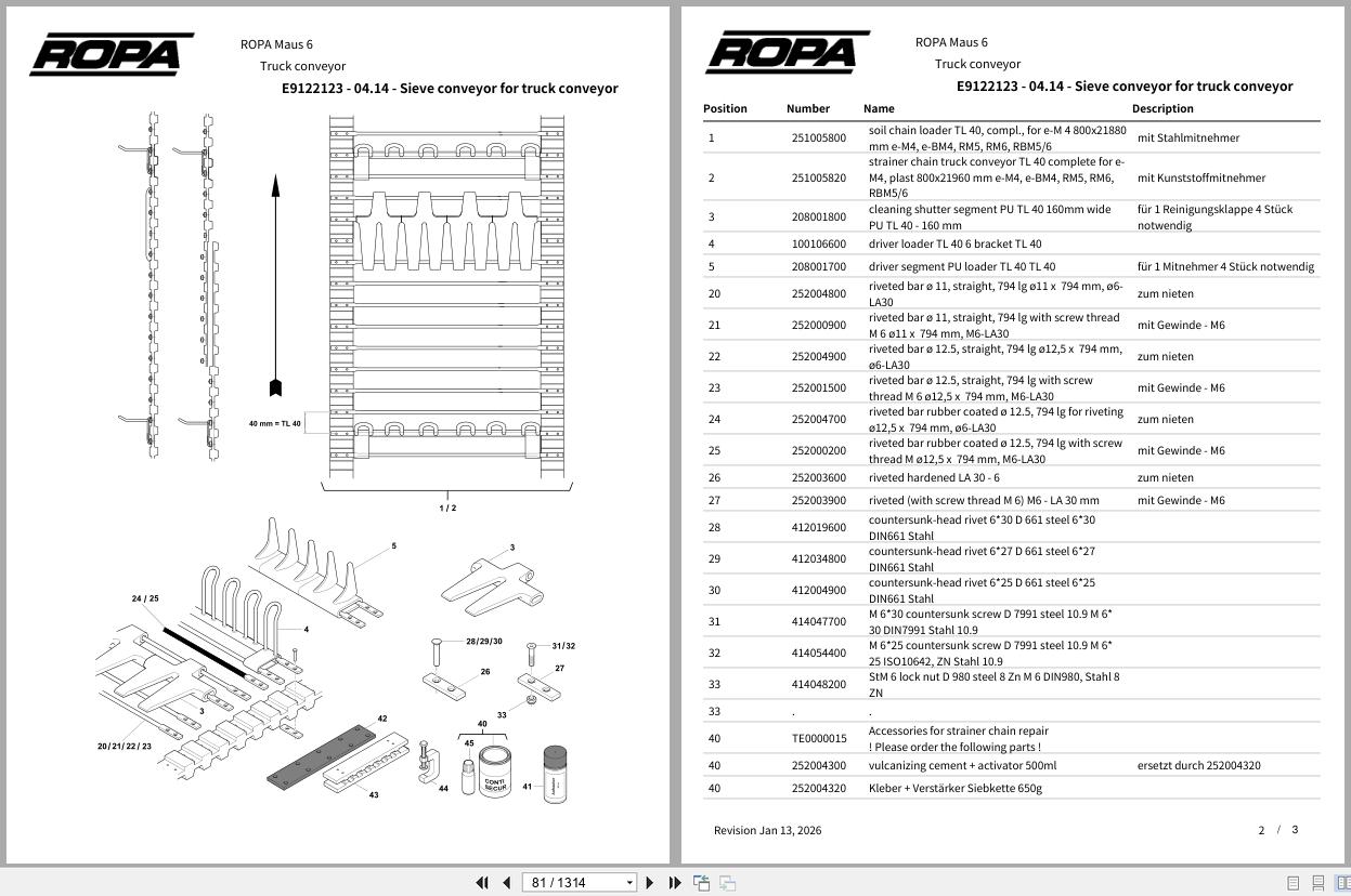 ROPA Harvester Maus 6 2022 Spare Parts Catalog (2)