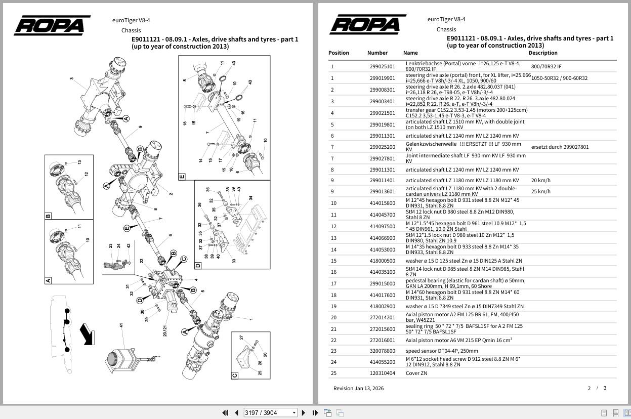 ROPA Harvester euroTiger V8 4 2011 2019 Spare Parts Catalog (3)