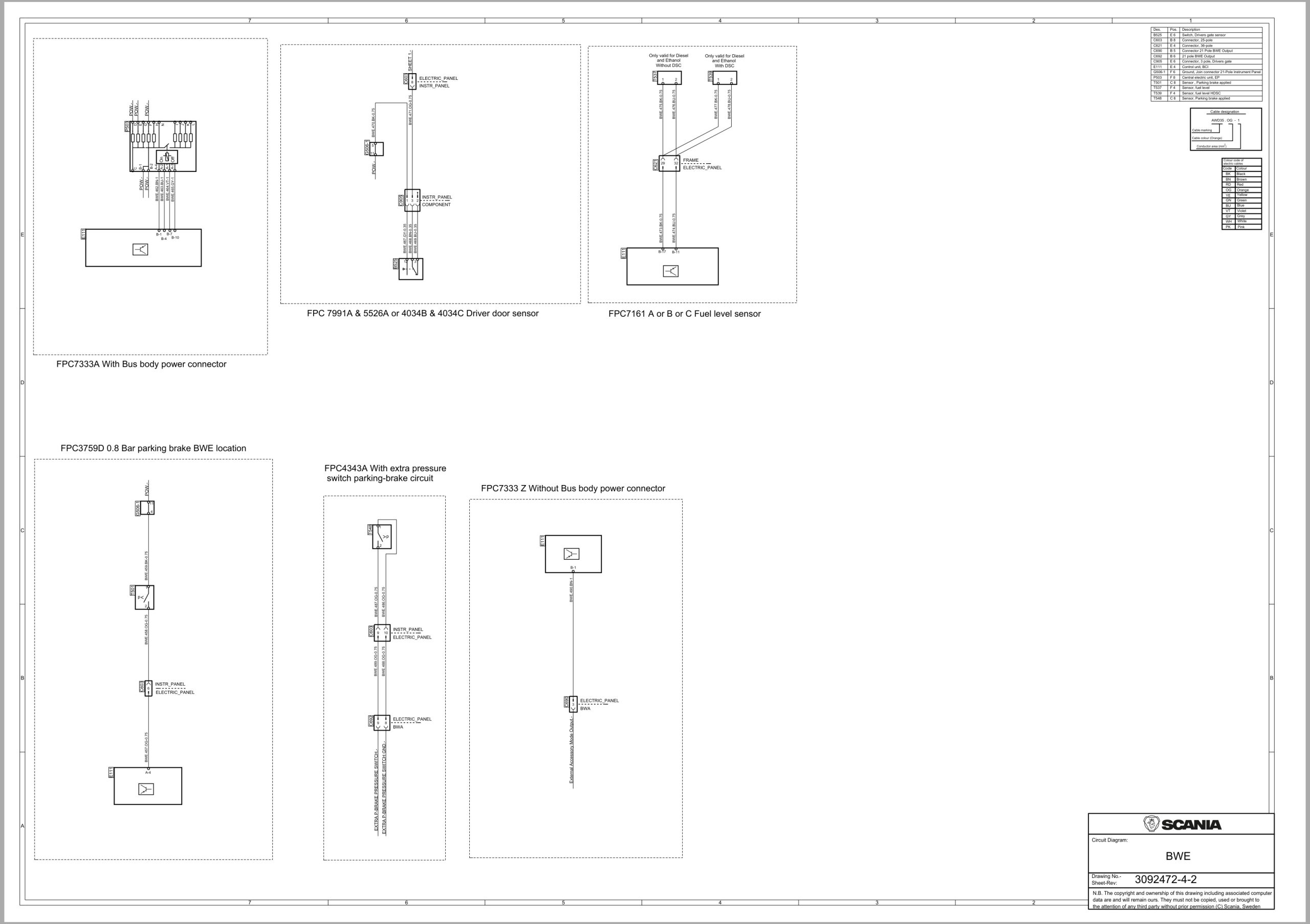 Scania Bus C 320C B4x2EI Electrical Schematic (2)
