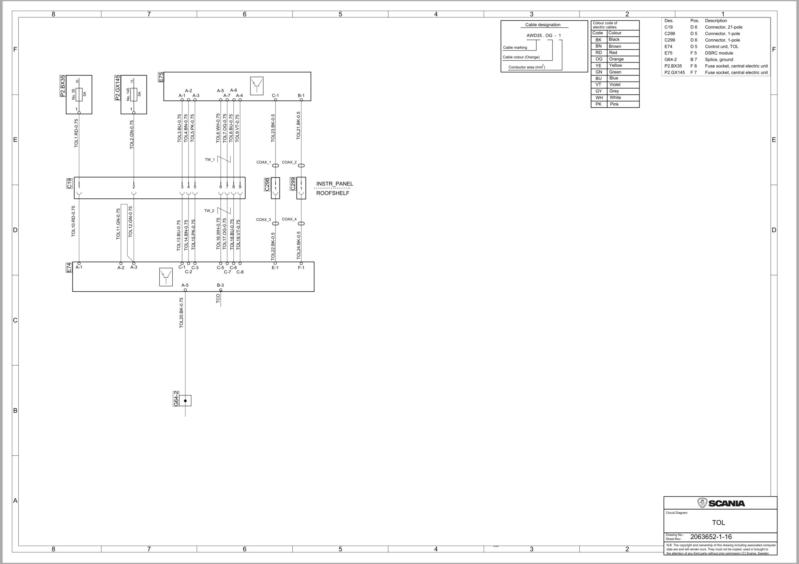 Scania Truck G 240 E B6x2 4NB Electrical Schematic (2)