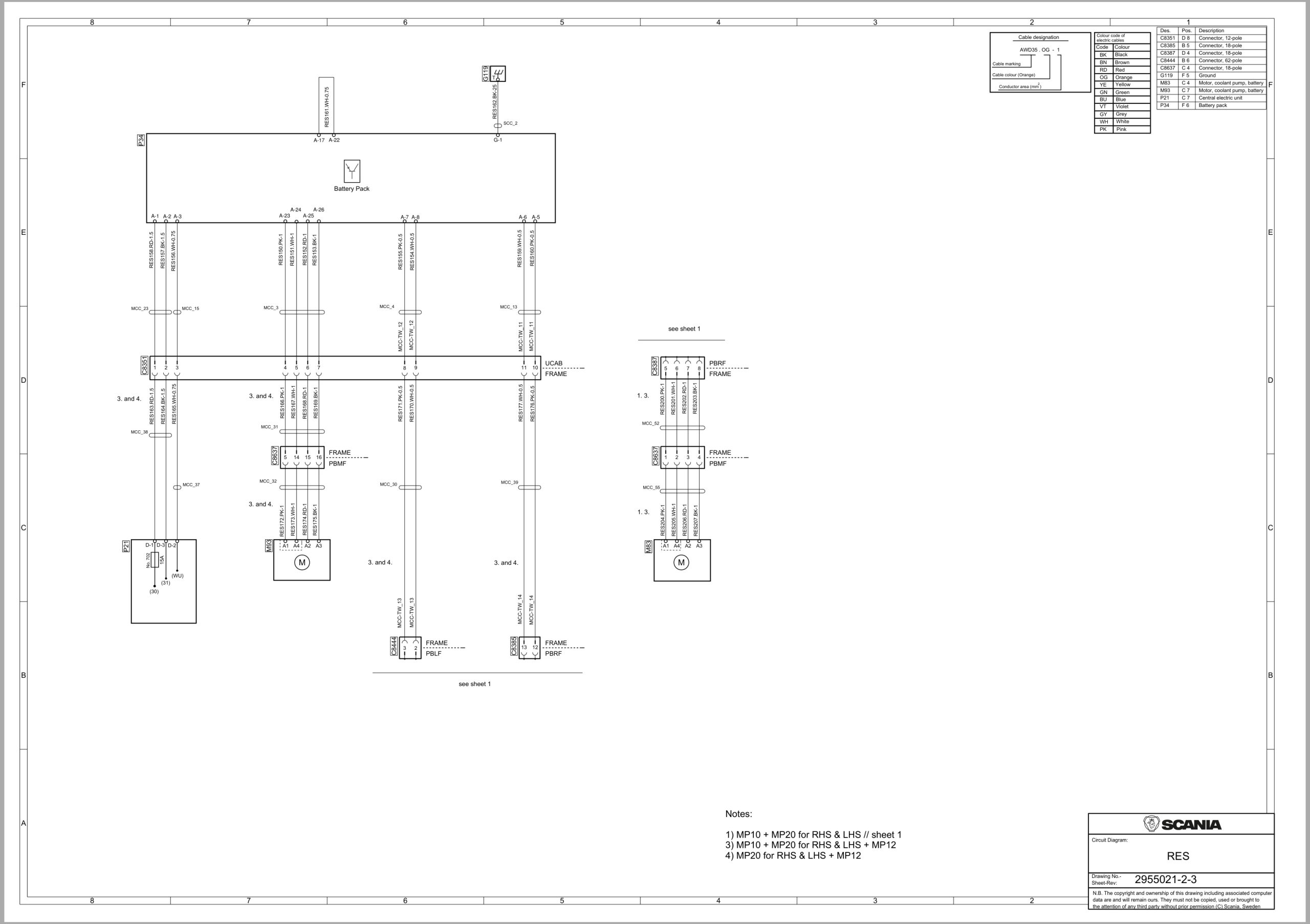Scania Truck L 330 E B6x2 4NB Electrical Schematic (2)
