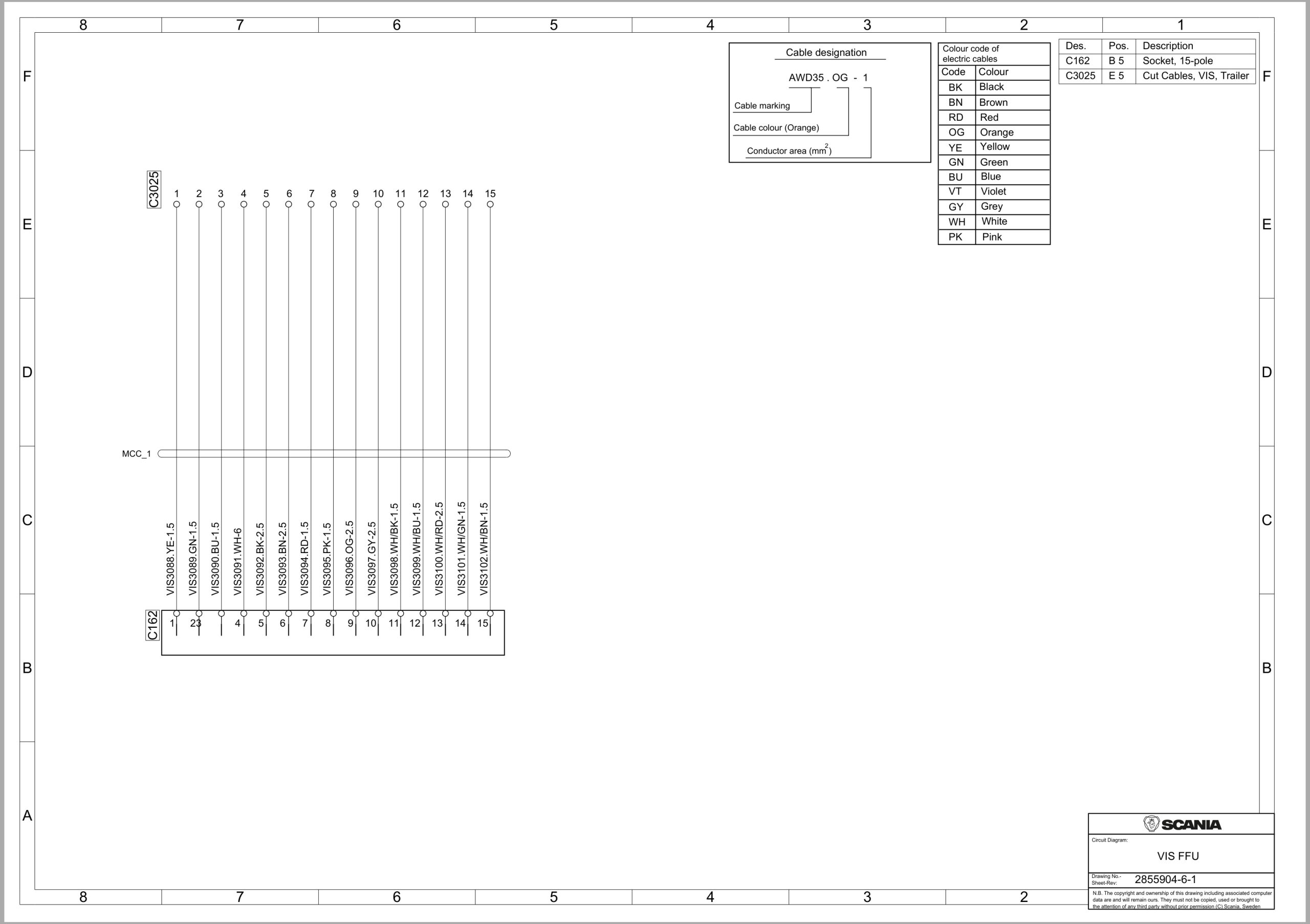 Scania Truck P 560 A10x4 6NB Electrical Schematic (1)