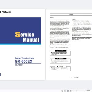 Tadano Crane GR 600E 3 Service Manual 2025 (1)