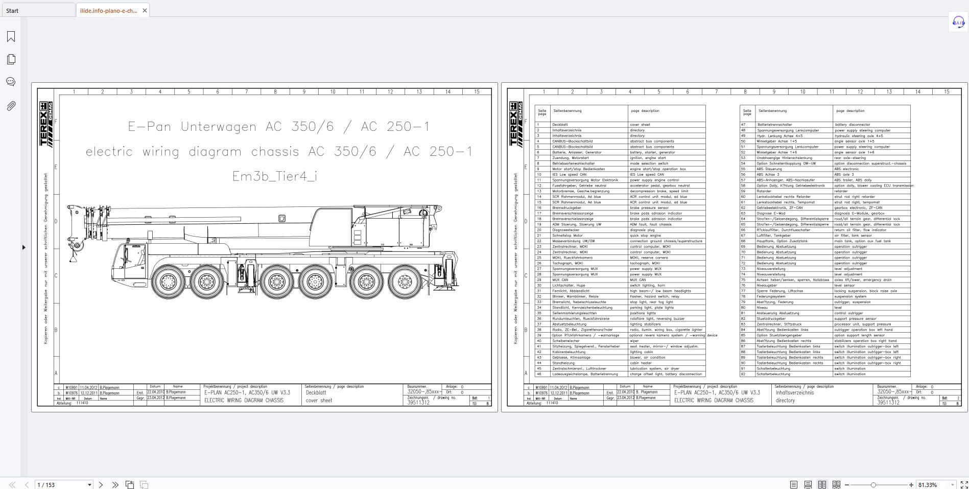 Terex Crane AC350 6 Service Instructions and Wiring Diagrams (3)