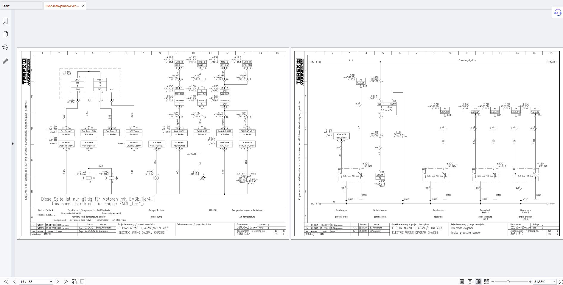 Terex Crane AC350 6 Service Instructions and Wiring Diagrams (5)