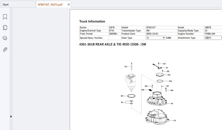 Toyota Forklift 9FBE16T Parts Catalog 2025 (3)