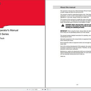 Valtra Tractor N93 HT5 N103 HT5 Operator Manual 39875212 1