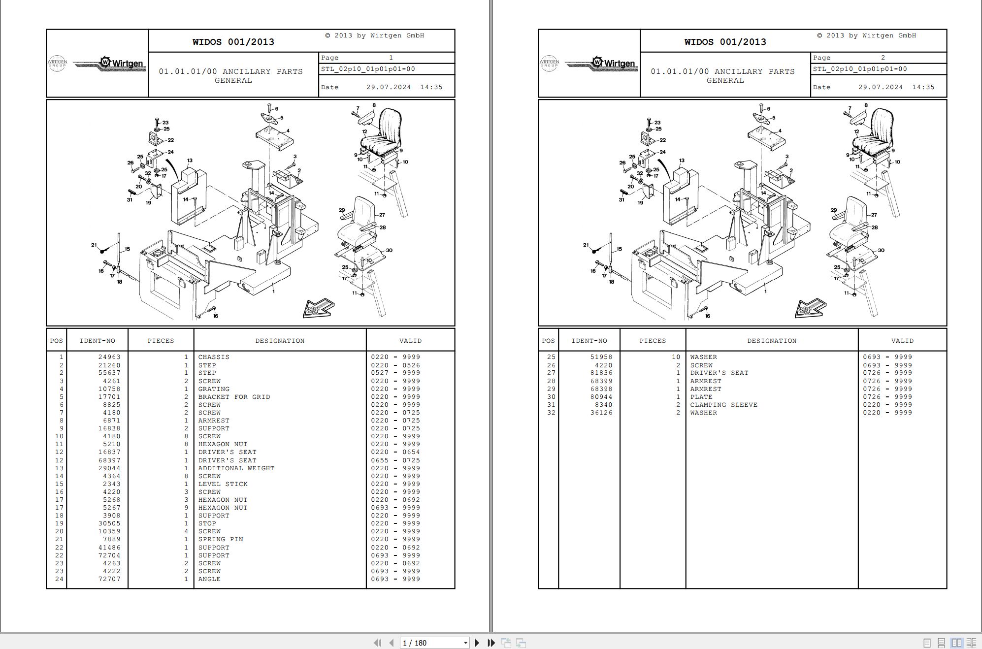 Wirtgen Road Milling Spare Parts Catalog PDF 1.66GB (2)