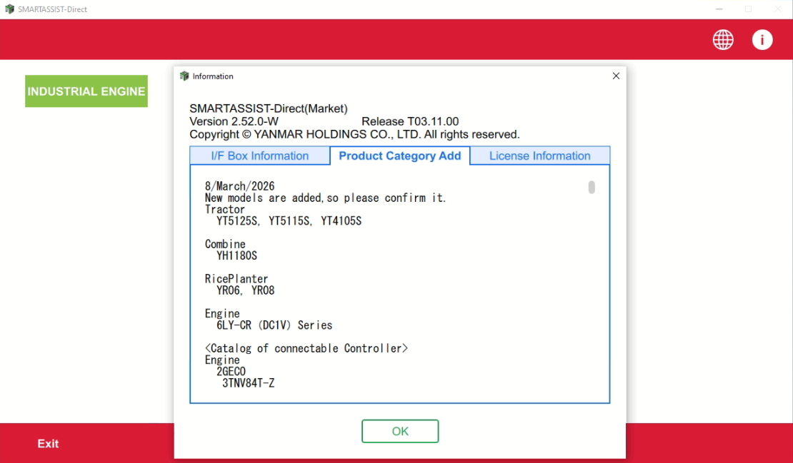 YANMAR SMART ASSIST ENGINE V2.52 3.2026 Remote Installation 1