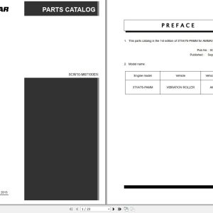 Yanmar Engine 3TNV76 PAMM Spare Parts Catalog 1