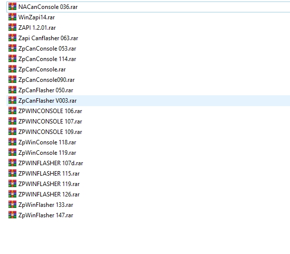 ZAPI PC Can Console CanFlasher Collectio