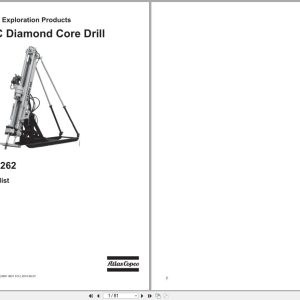 Atlas Copco Diamond Core Drill DIAMEC 262 Parts List 6991062161h 2010 EN DE 1