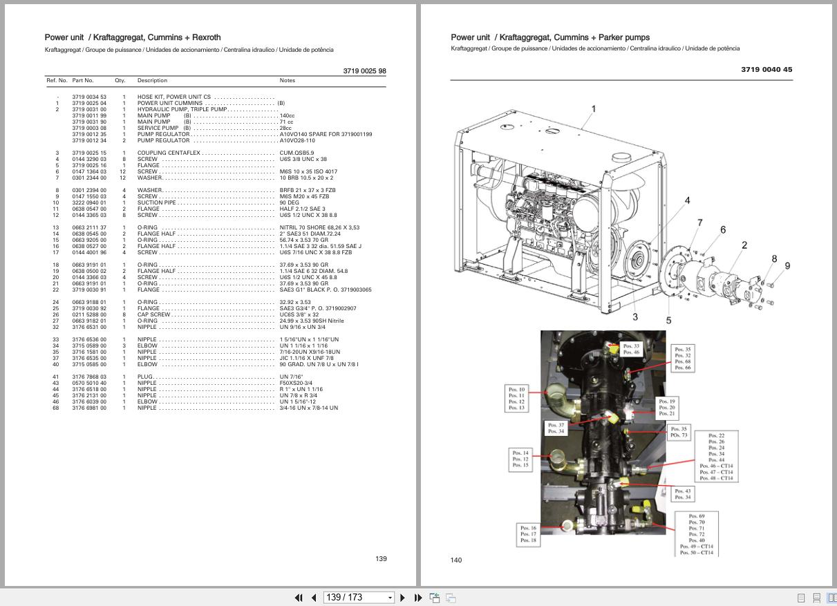 Atlas Copco Surface Drilling Machine Christensen CS14 Parts List 6991144750e 2