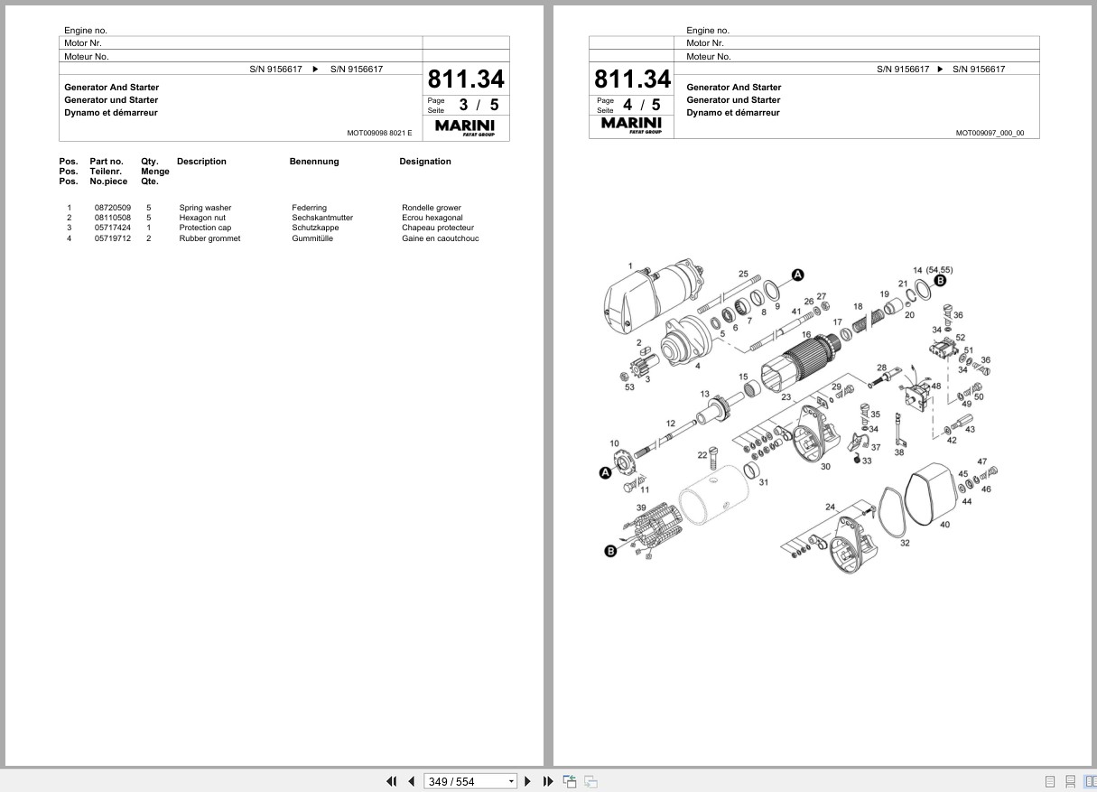 Bomag Cold Milling Planer MP 2100 Spare Parts Catalog 2005 2006 EN DE FR (3)