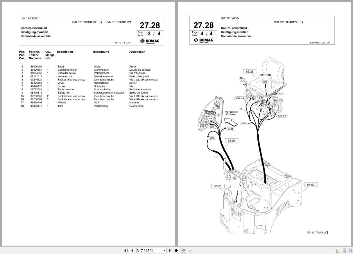 Bomag Combination Roller BW 120 AC 5 Spare Parts Catalog 2015 2024 EN DE FR (3)