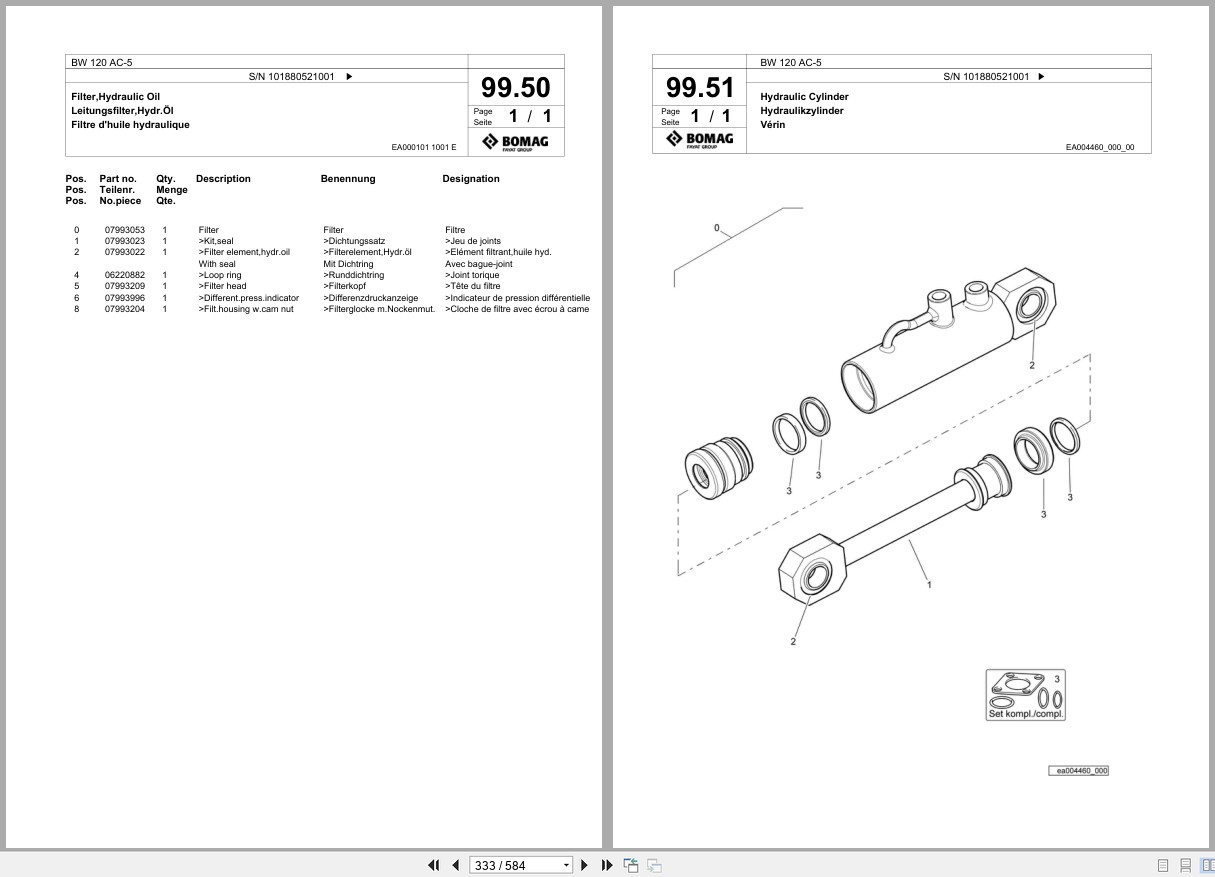 Bomag Combination Roller BW 120 AC 5 Spare Parts Catalog 2018 EN DE FR (3)