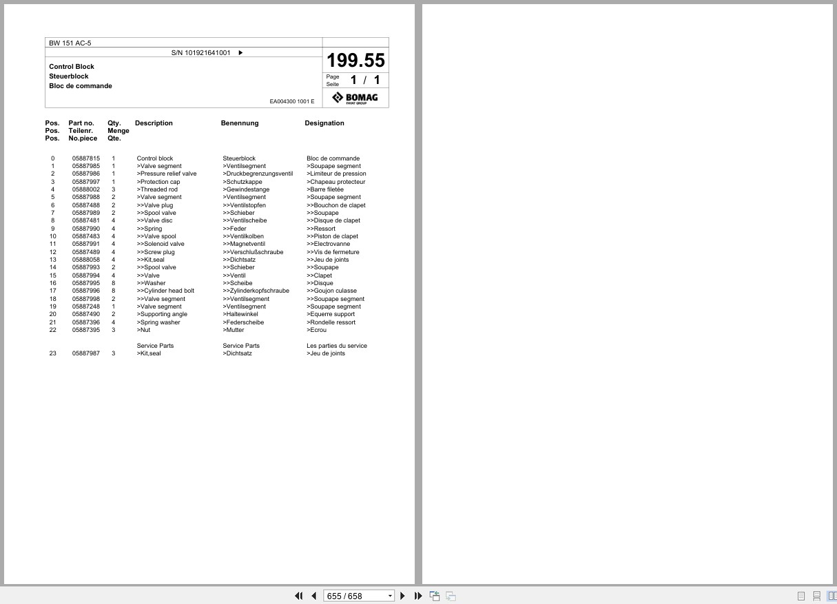 Bomag Combination Roller BW 151 AC 5 Spare Parts Catalog 2018 EN DE FR (2)