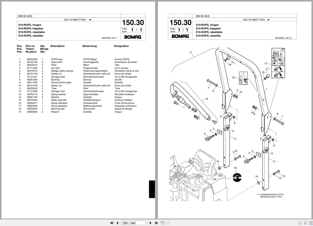 Bomag Combination Roller BW 80 ADS Spare Parts Catalog 2008 EN DE FR (2)