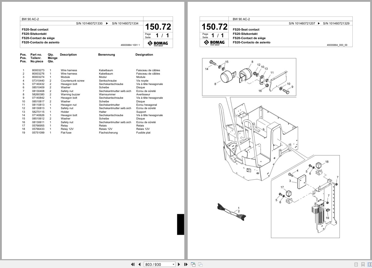 Bomag Combination Roller BW 90 AC 2 Spare Parts Catalog 2001 2011 EN DE FR (2)