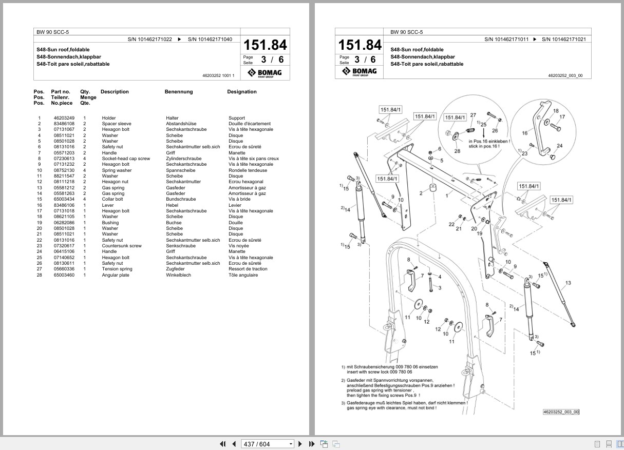 Bomag Combination Roller BW 90 SCC 5 Spare Parts Catalog 2021 2025 EN DE FR (3)