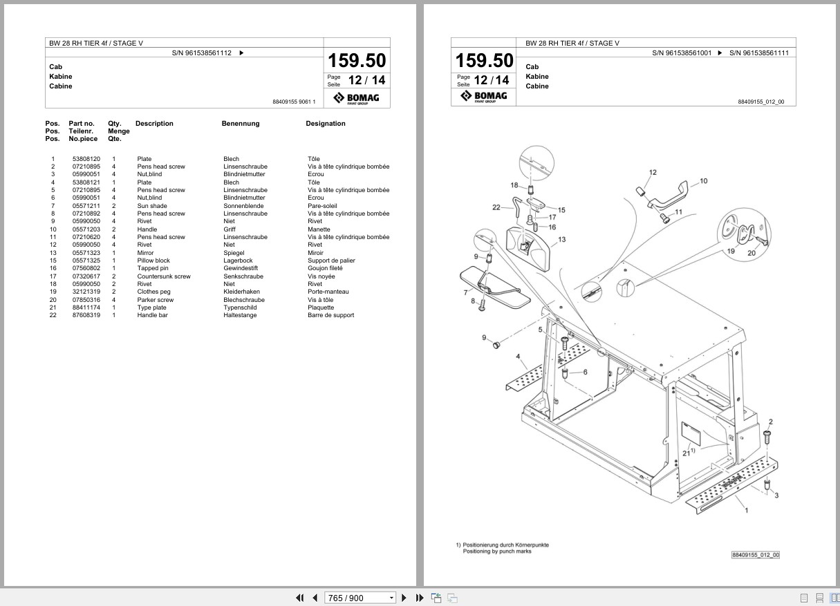 Bomag Pneumatic Tyred Roller BW 28 RH TIER 4f STAGE V Spare Parts Catalog 2022 2025 EN DE FR (3)