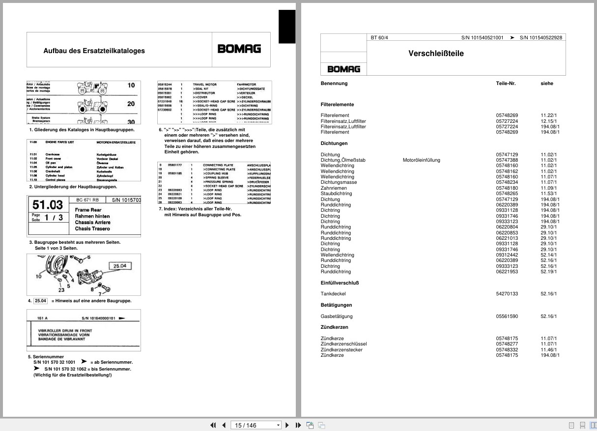 Bomag Vibratory Tamper BT 60 4 Spare Parts Catalog 2008 2010 EN DE FR (2)