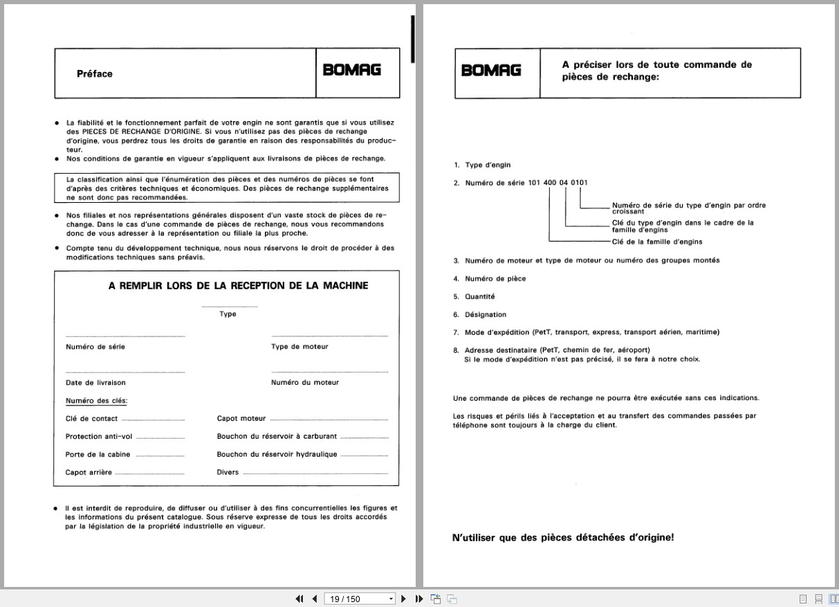 Bomag Vibratory Tamper BT 60 Spare Parts Catalog 2001 EN DE FR (3)