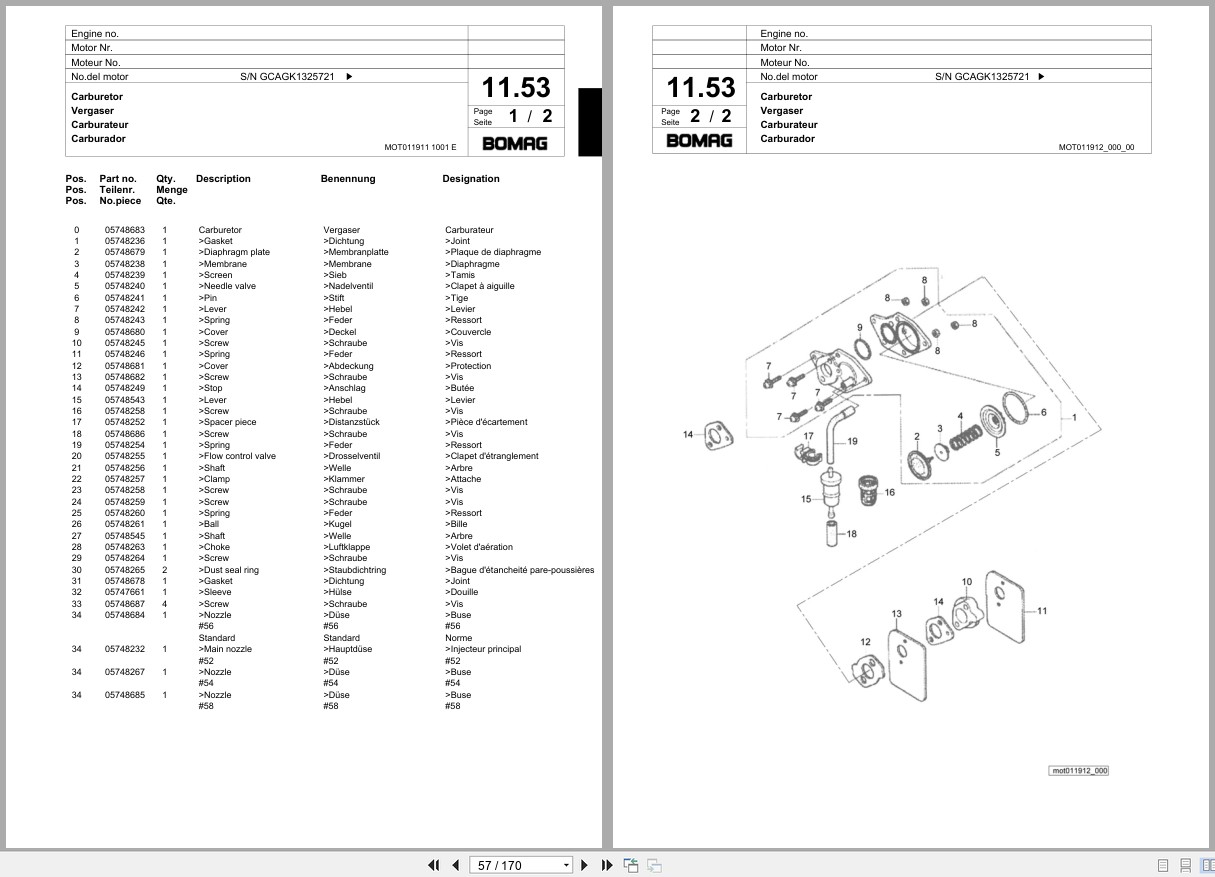 Bomag Vibratory Tamper BT 65 4 Spare Parts Catalog 2012 2013 EN DE FR (3)