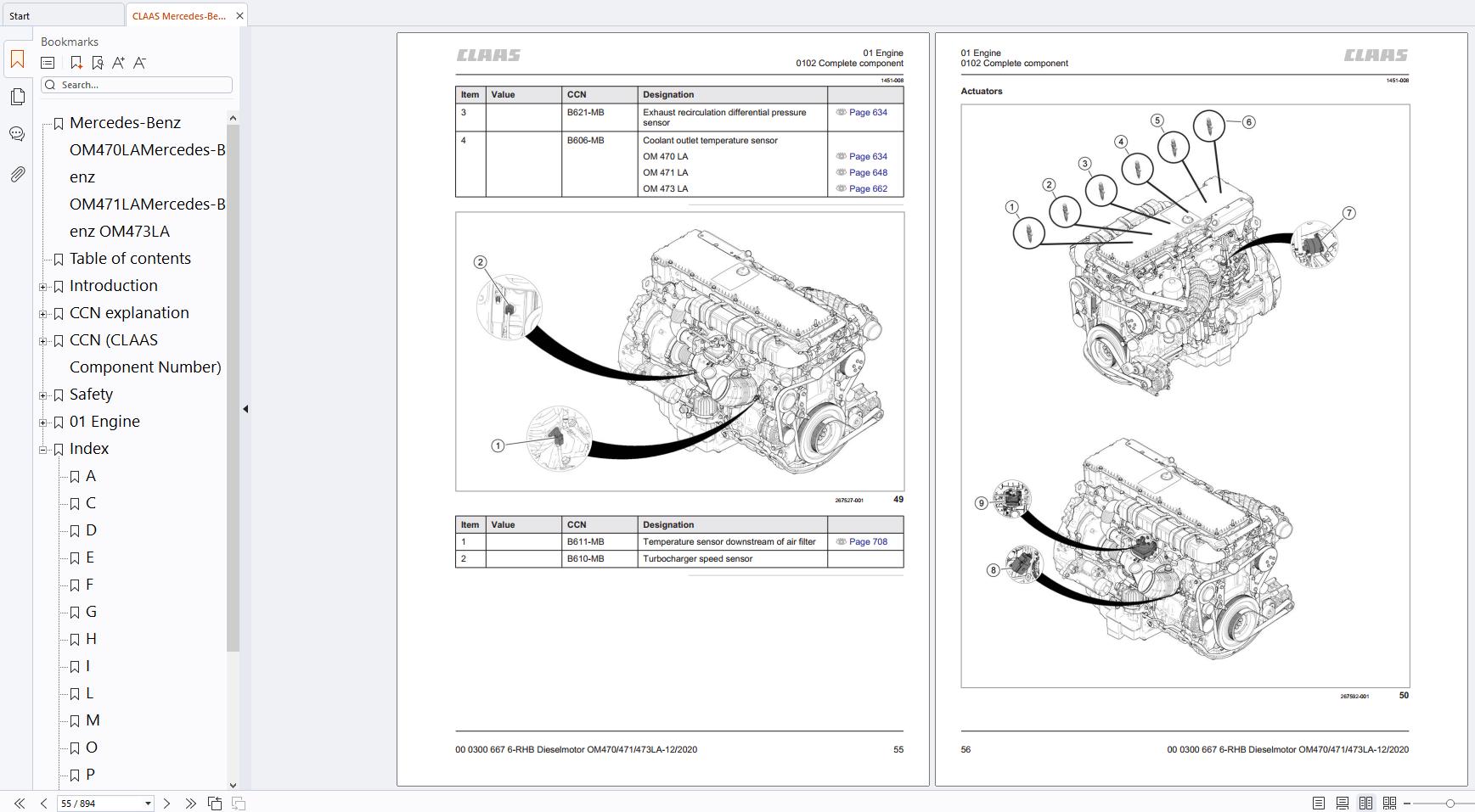 CLAAS Tractor XERION 5000 4000 783 Repair Manual (3)