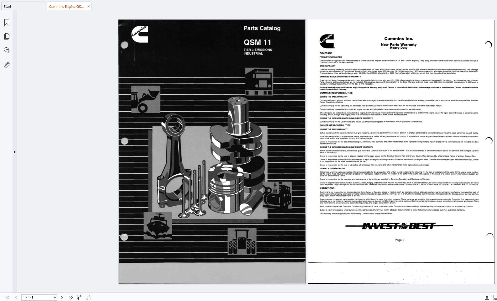 Cummins Engine QSM11 Tier 3 Emissions CPL 8543 Parts Catalog (1)