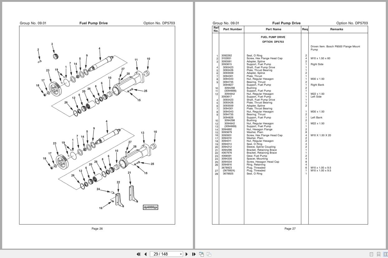 Cummins Engine QST30 G5 Parts Catalog 37238097 2