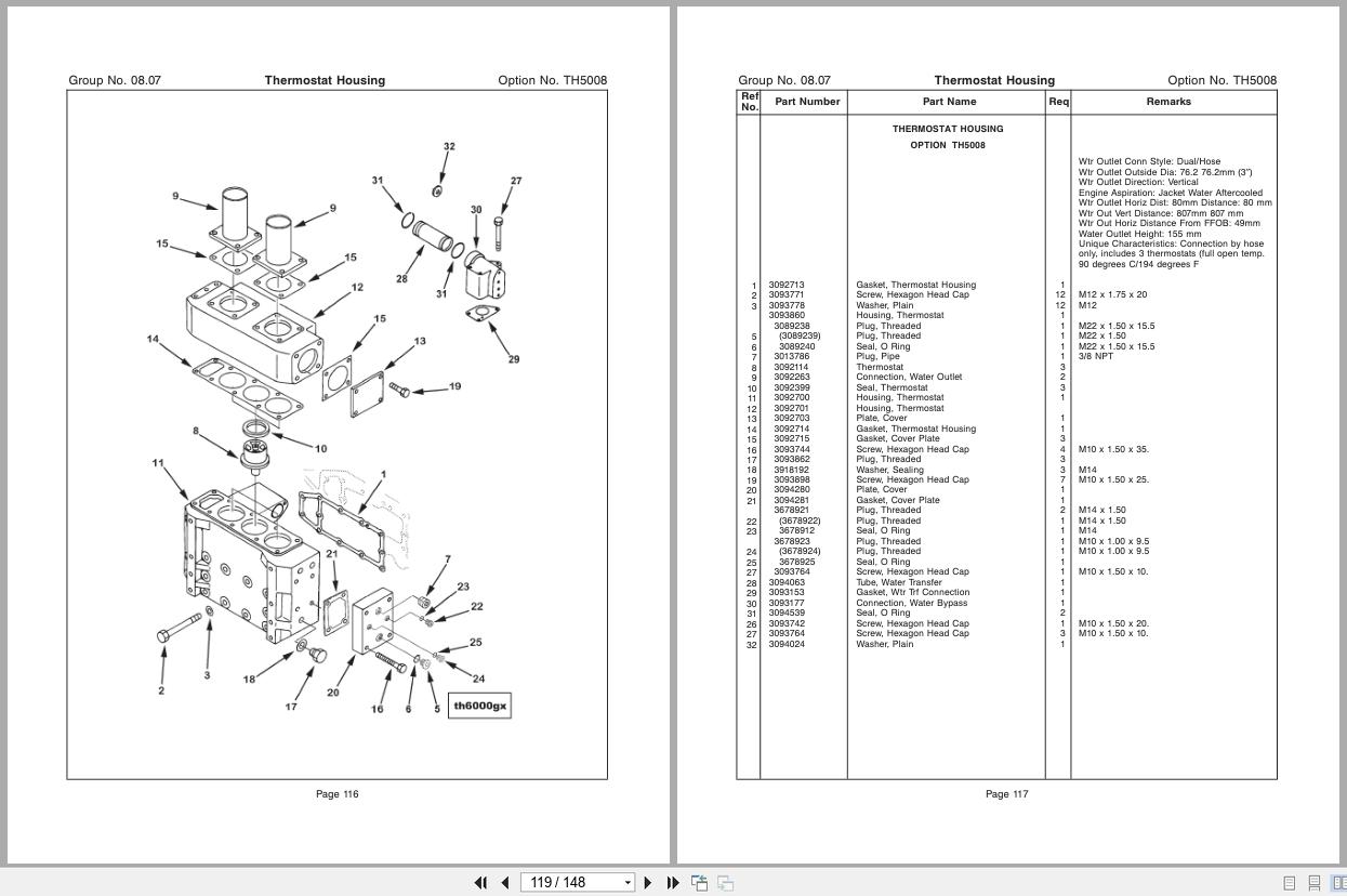 Cummins Engine QST30 G5 Parts Catalog 37238097 3
