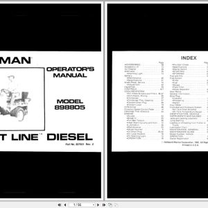 Cushman Front Line Mower 898805 Operation Manual 827931 1982 (1)