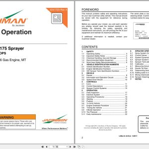 Cushman Sprayer SprayTek DS 175 84066 Safety Operation Manual 4241723 2011 (1)