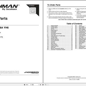 Cushman Sprayer SprayTek DS 175 Turf Truckster Haulster Parts Manual 4140632 (1)