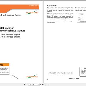 Cushman Sprayer SprayTek DS 300 Safety Operation Manual 4175884 A 2009 (1)