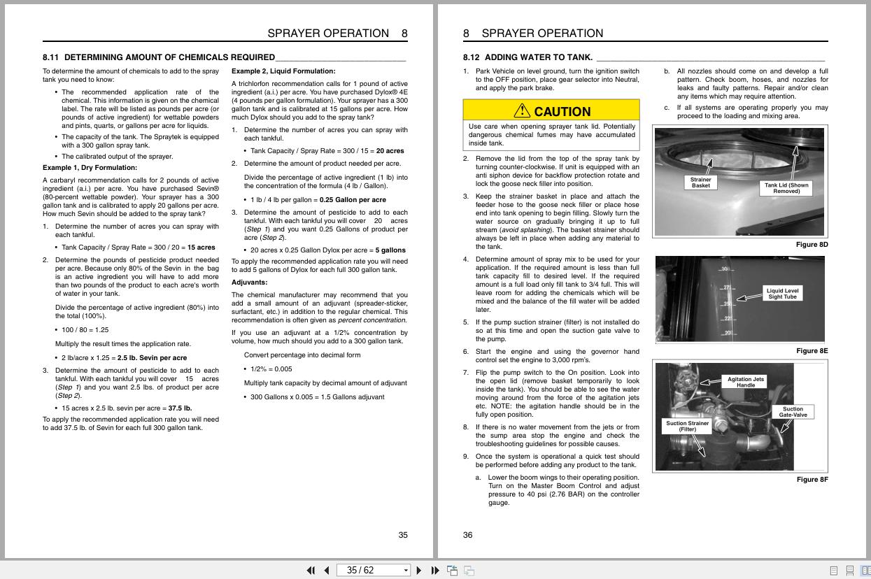 Cushman Sprayer SprayTek DS 300 Safety Operation Manual 4175884 A 2009 (2)