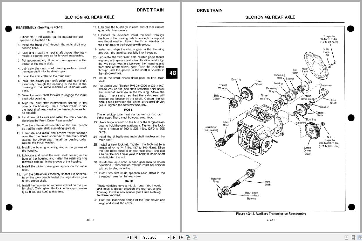 Cushman Sprayer SprayTek SRI DS300 Service Repair Instruction 4171647 2001 (2)