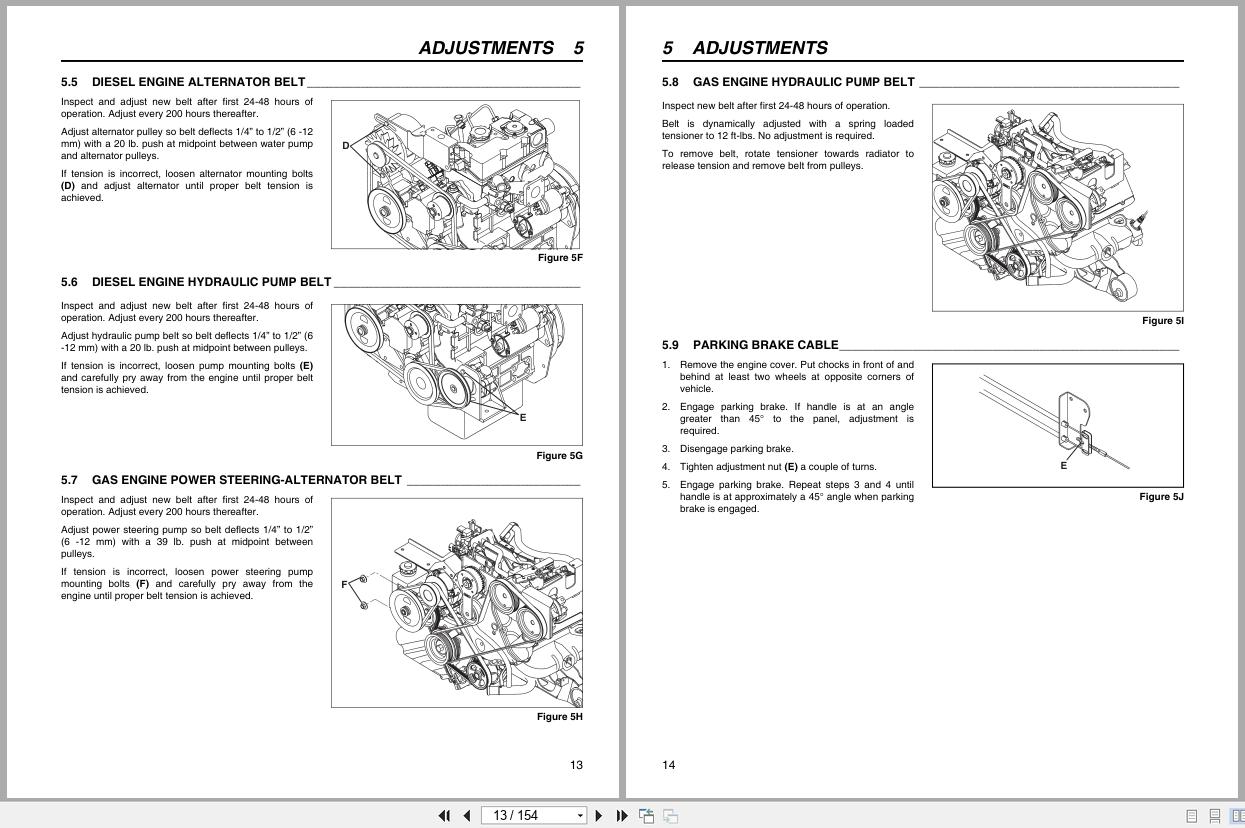 Cushman Utility Vehicle Turf Truckster 84043 to 84061 Parts Maintenance Manual 4140625 A (2)