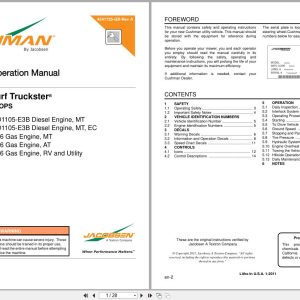 Cushman Utility Vehicle Turf Truckster 84063 to 84069 Safety Operation Manual 4241725 GB RA (1)