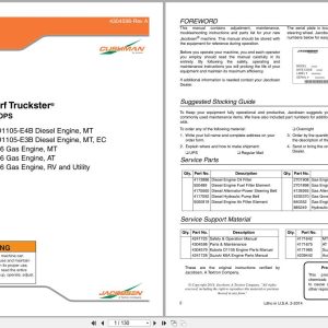Cushman Utility Vehicle Turf Truckster 84090 to 84069 Parts Manual 4304598 A (1)