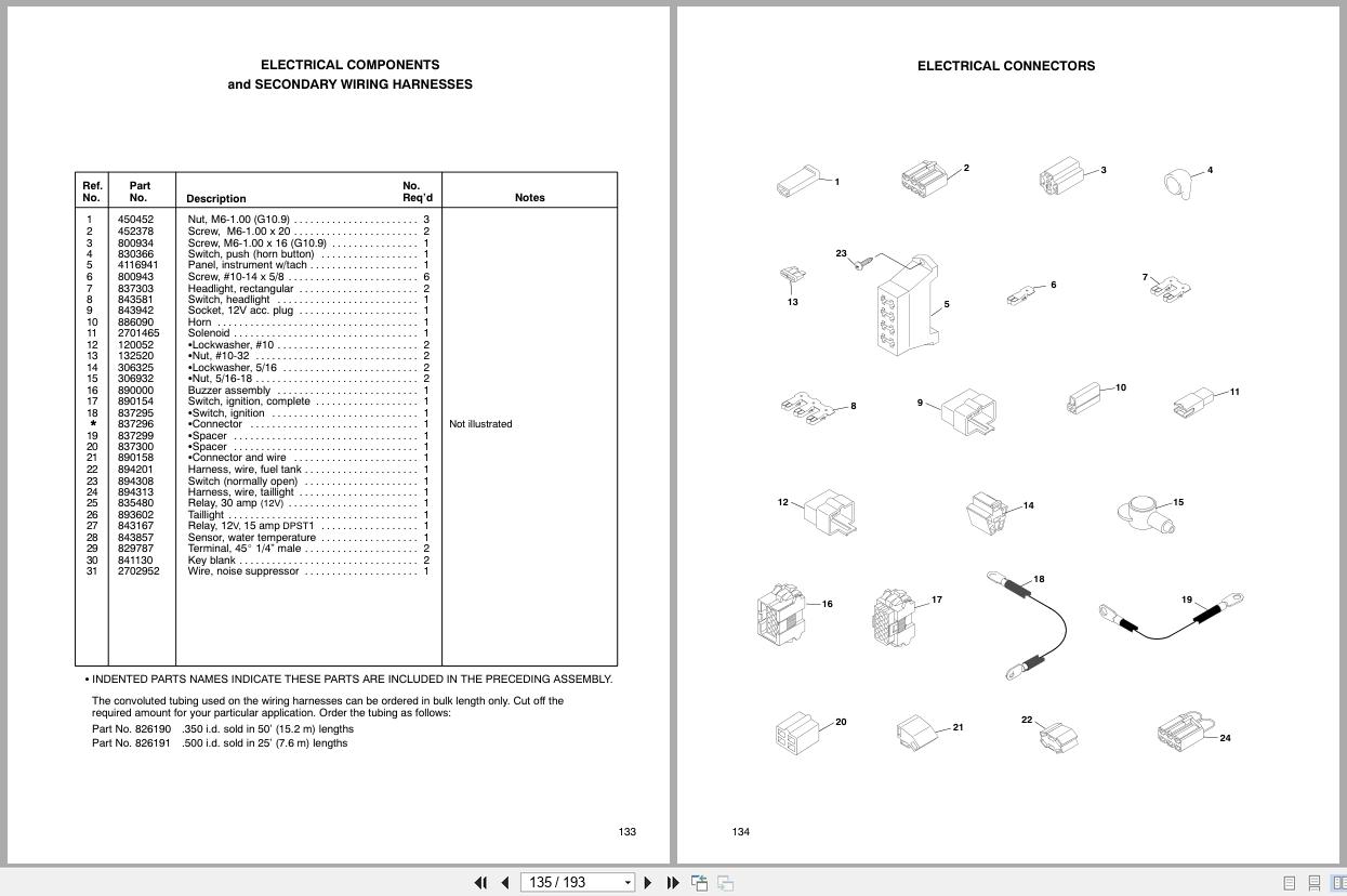 Cushman Utility vehicle Haulster 898736 to 898727 Parts Maintenance Manual 4115530 (3)