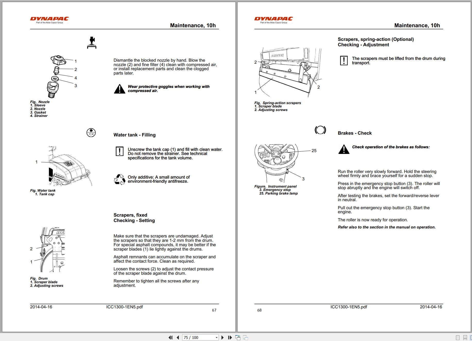 Dynapac Vibratory Roller CC1300 Instruction Manual ICC1300 1EN5 2014 2