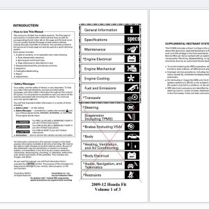 Honda Fit Service Manual 2009 2012 (1)