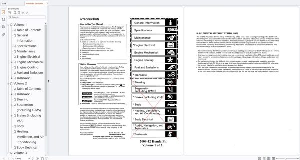 Honda Fit Service Manual 2009 2012 (1)
