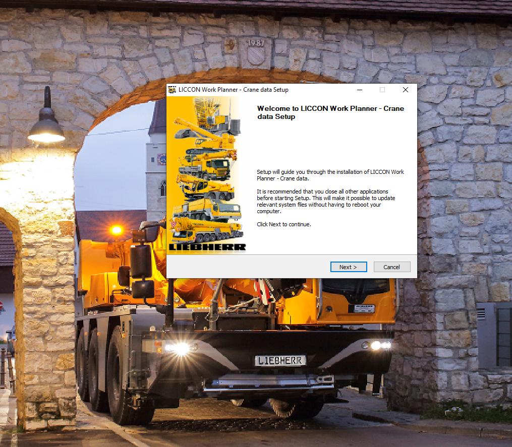 How To Fix Error Liebherr LICCON Universal Work Planner V6.19 LTC 1050 3.1 (1)