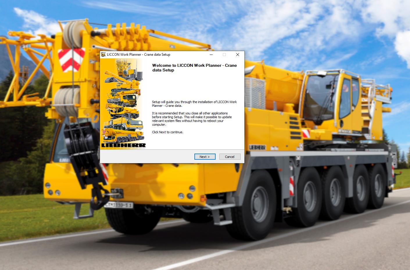 How To Fix Error Liebherr LICCON Universal Work Planner V6.19 LTM 1110 5.1 (1)